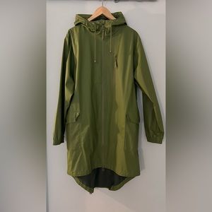 Olive Green rain coat